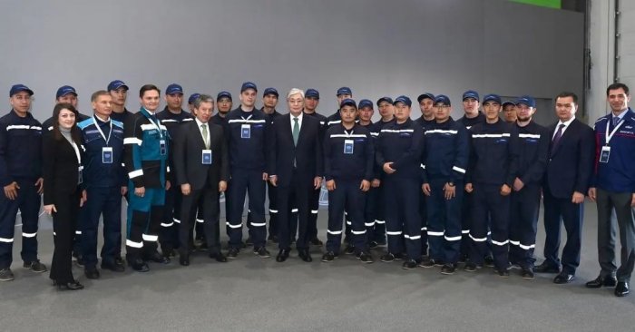 Президент Республики Казахстан Касым-Жомарт Кемелевич Токаев посетил Саранский шинный завод
